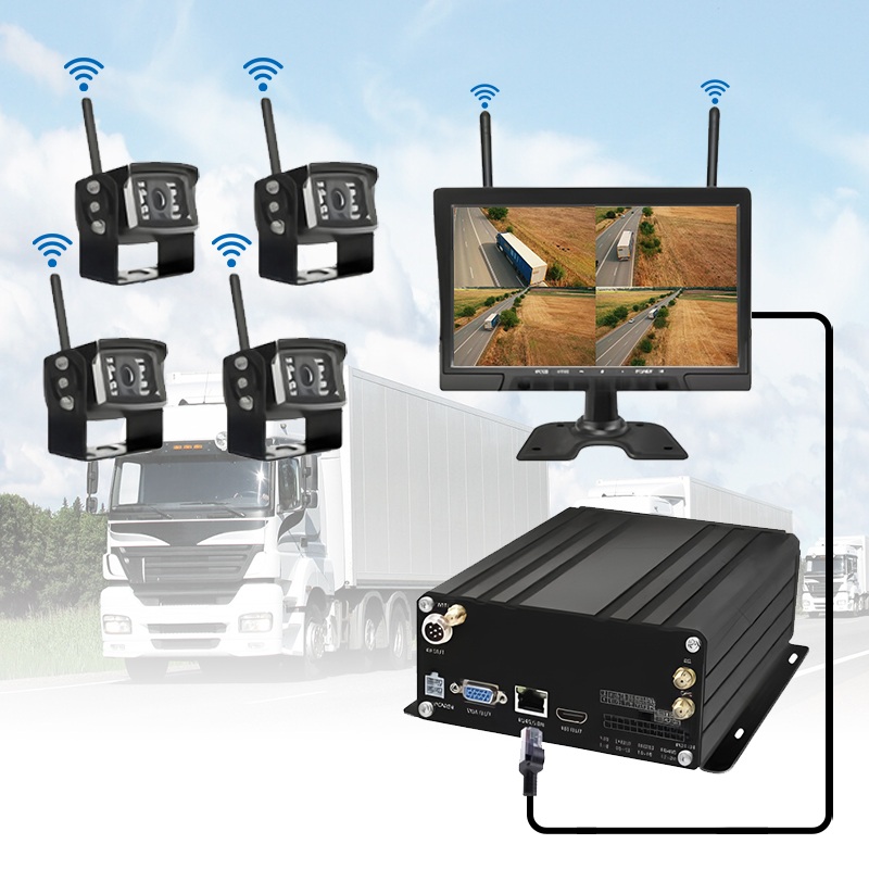 10.1 Inch 4CH Wireless HDD Mobile NVR System 10.1 Inch 4CH Wireless HDD Mobile NVR System