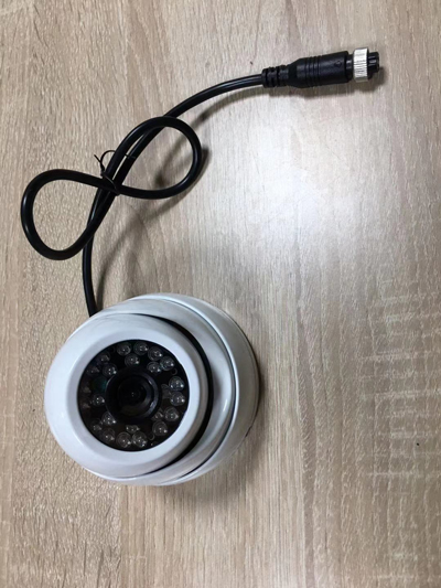 white dome CCD car camera with 24pcs IR led