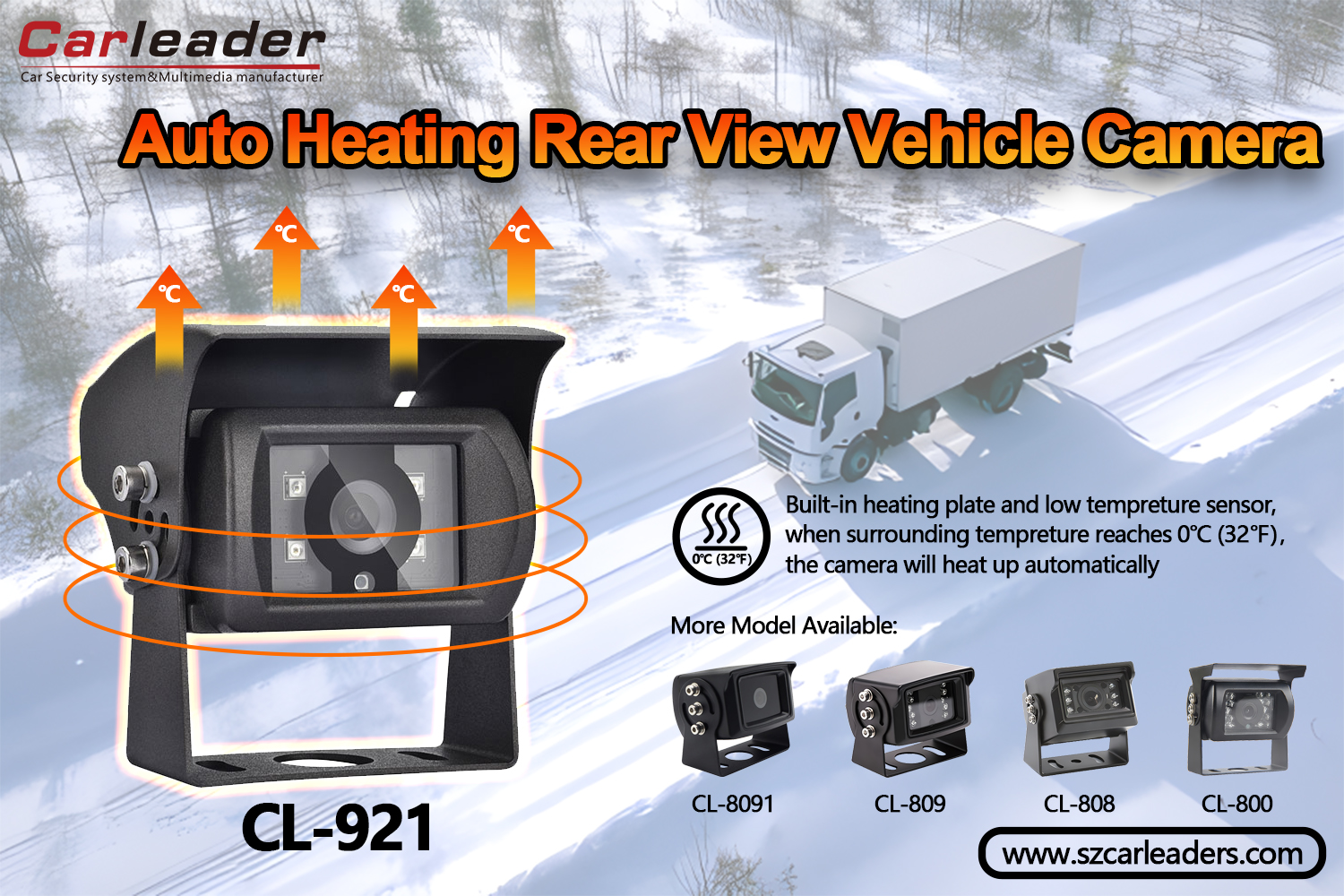 Heated Rear View Camera Backup Camera