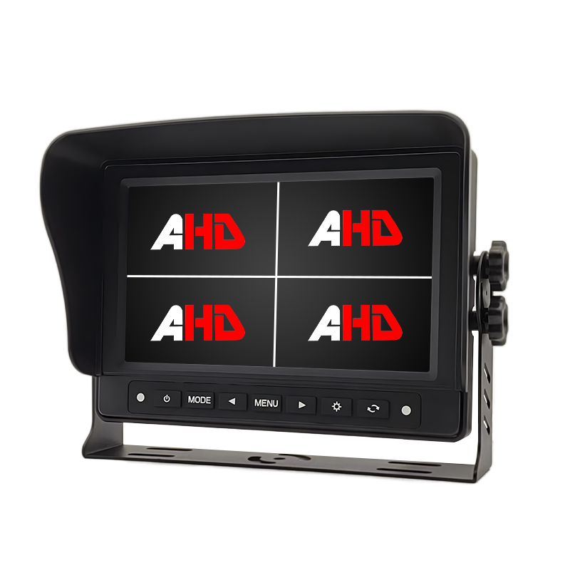 Carleader 7 Inch Waterproof Quad View Heavy Duty Vehicle Monitor With Bulge Buttons Carleader 7 Inch Waterproof Quad View Heavy Duty Vehicle Monitor With Bulge Buttons