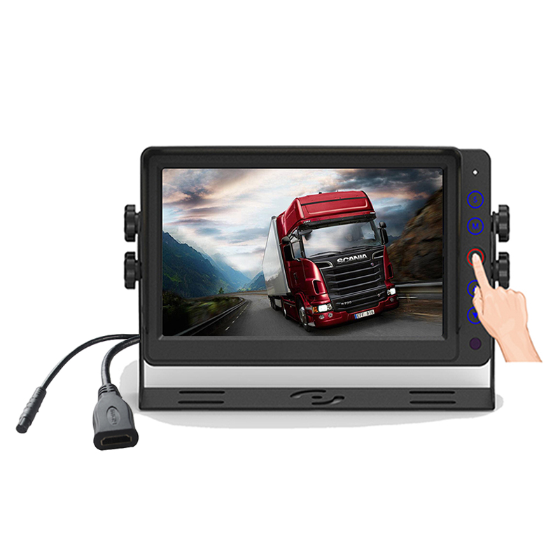 Carleader 7 Inch Touch Button HD Heavy Duty Vehicle Monitor Support CVBS and HD Signal Inputs Carleader 7 Inch Touch Button HD Heavy Duty Vehicle Monitor Support CVBS and HD Signal Inputs