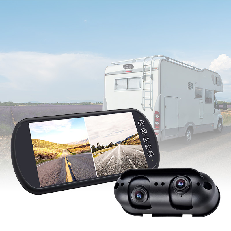 Protect Your RV / Motothome with Carleader 7 Inch Dual Lens Split View MIrror Monitor System Protect Your RV / Motothome with Carleader 7 Inch Dual Lens Split View MIrror Monitor System